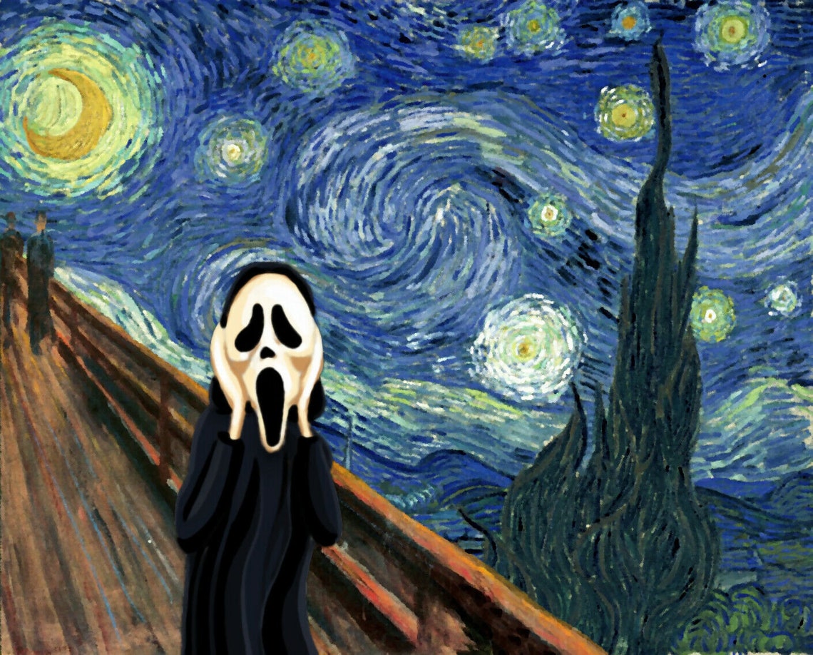Edvard Munch Scream Van Gogh Poster No Frame/Canvas With Etsy