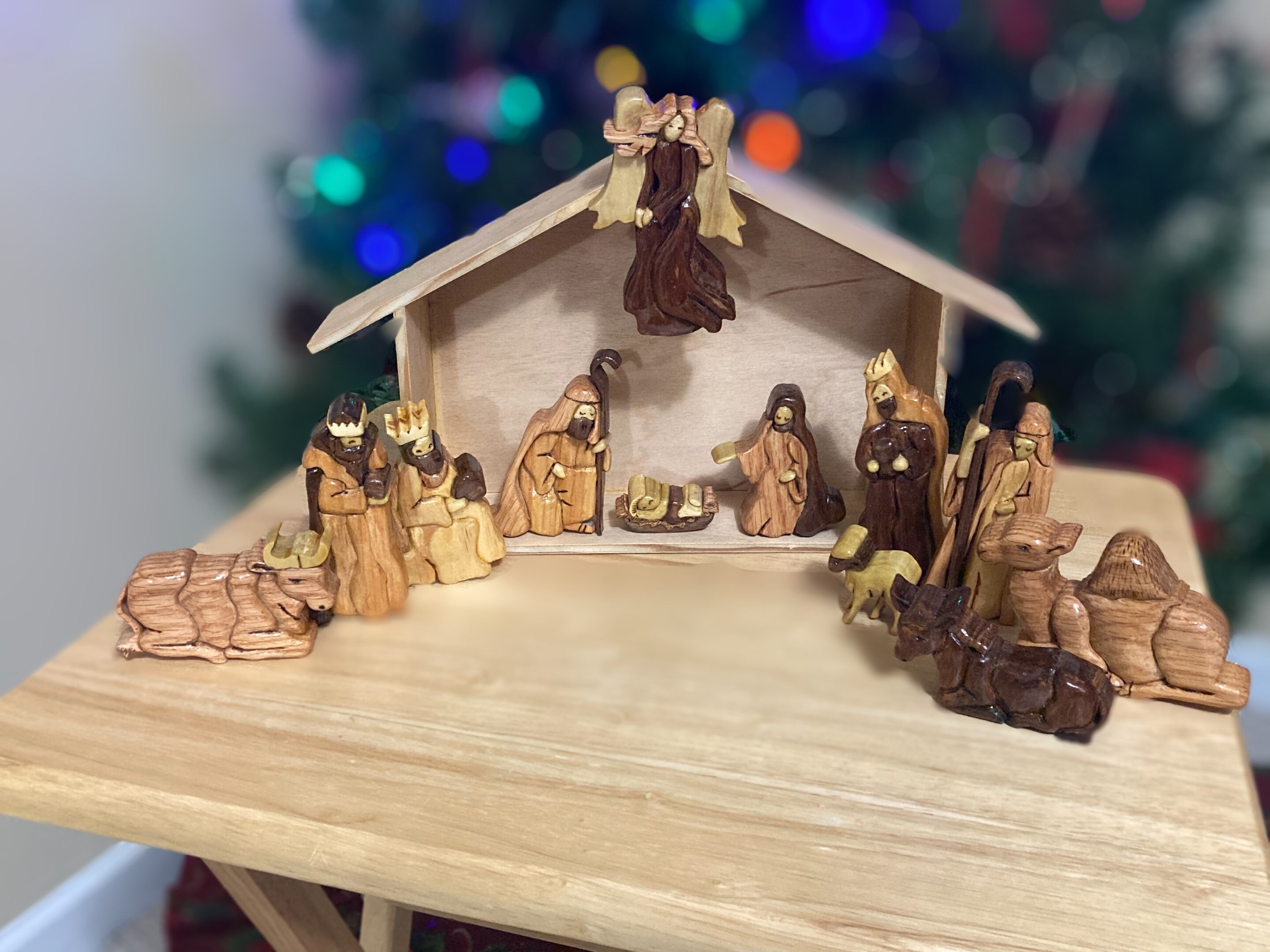 Escena de la Natividad de Madera. | Etsy