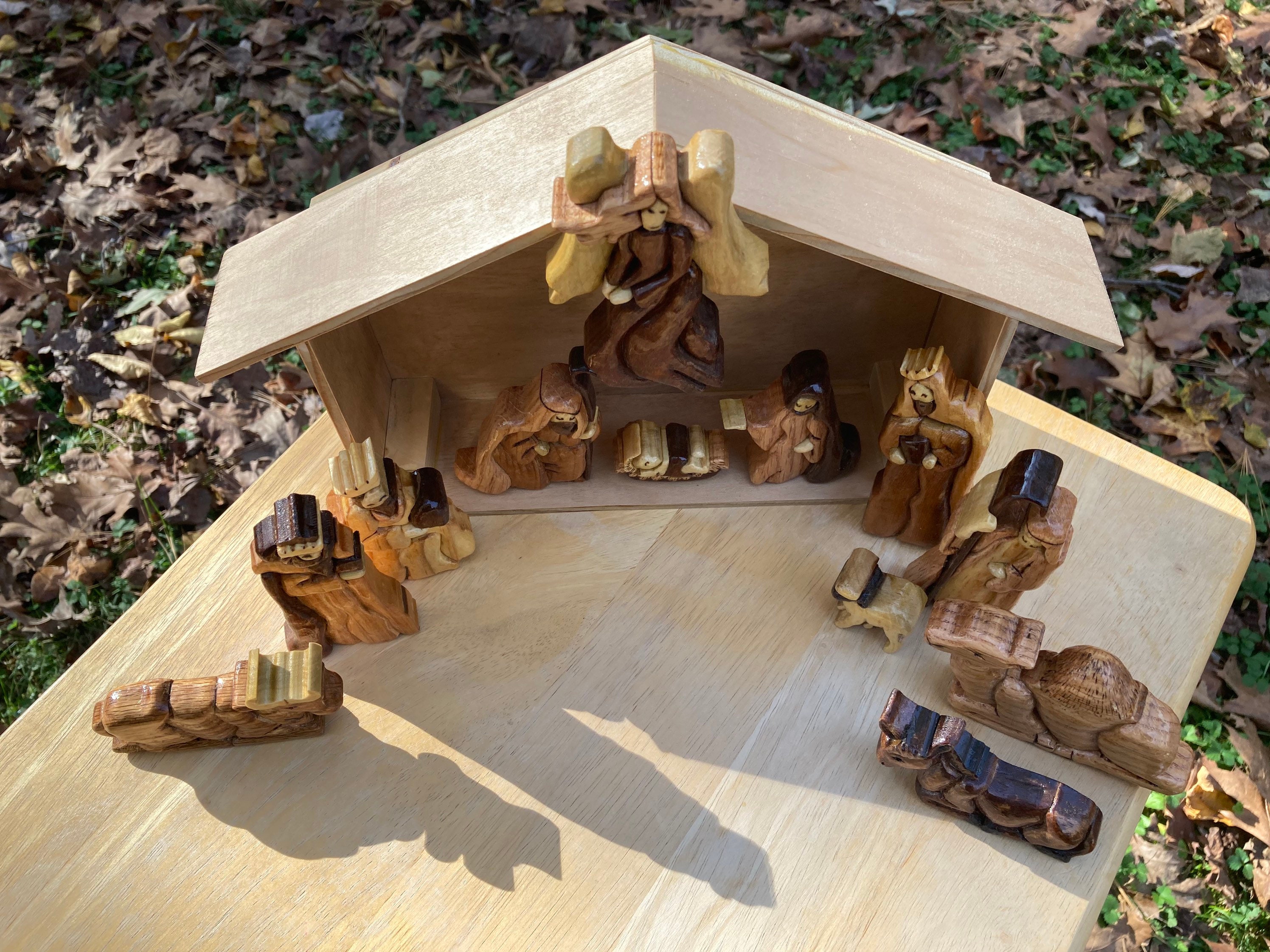 Escena de la Natividad de Madera | Etsy