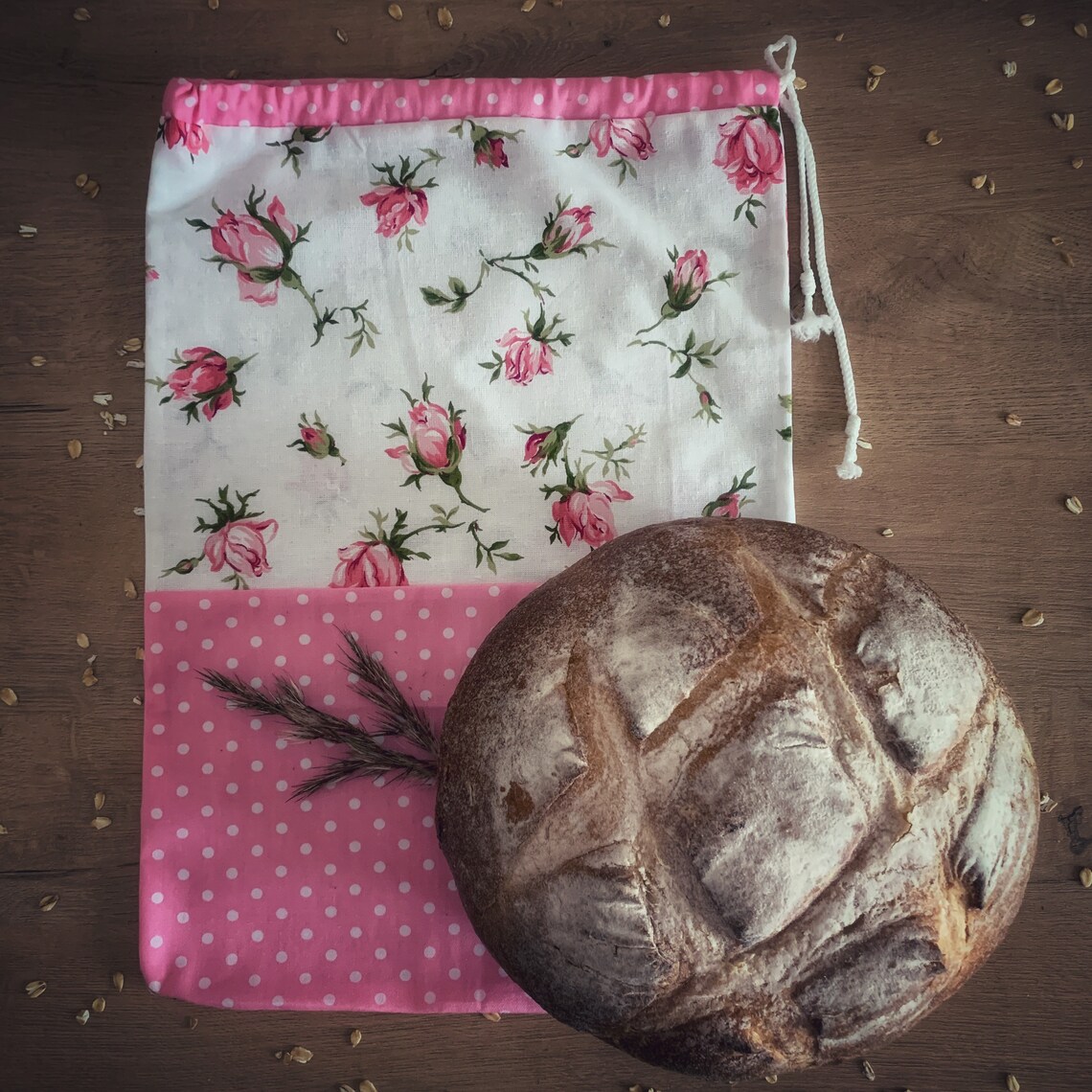 Cloth bread bags Washed cotton bread bag Cotton bread bag Etsy