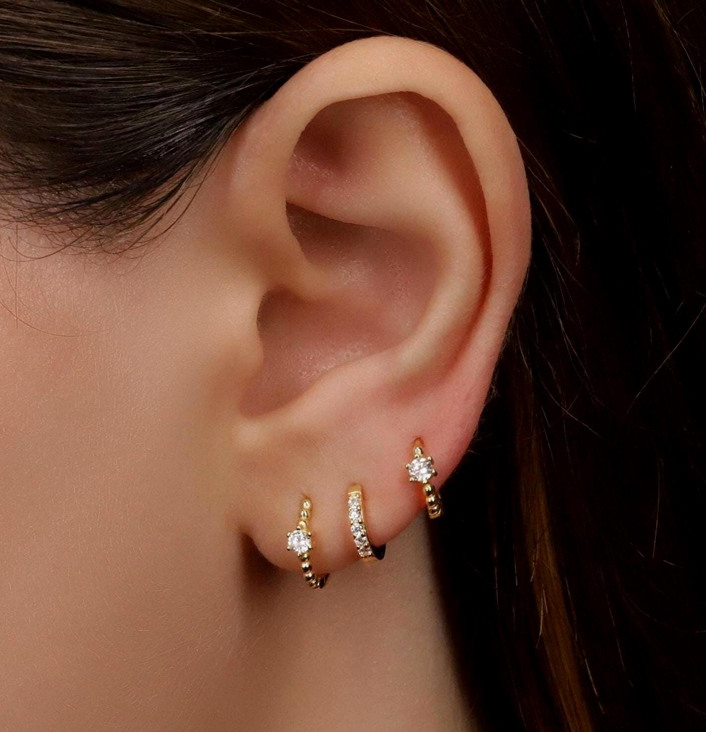 Lot De 3 Paires De Boucles D'oreilles Fantaisie - Multicolores, Neuves Sans Emballage - Pour Un Style Varié
