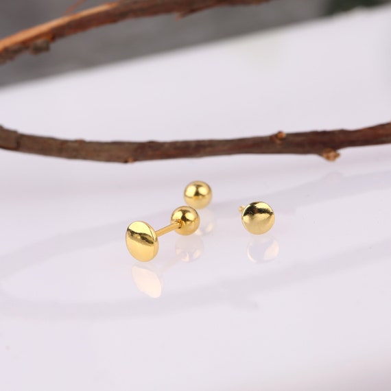 Small helix studs with online flat disc backing