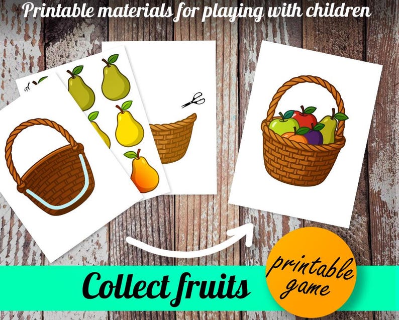 Fruit Basket Craft for Kids – Cut and Paste Printable Activity - Kids ...