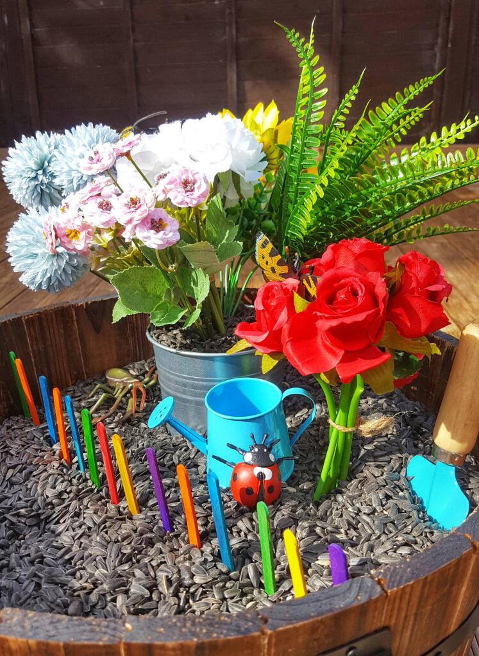 Gardening Sensory Bin Kit Garden Sensory Box Messy Play Etsy