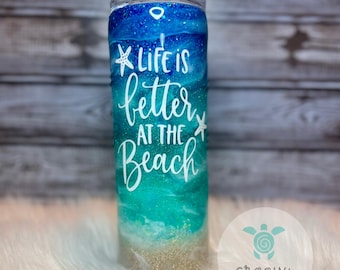Glitter Beach Tumbler