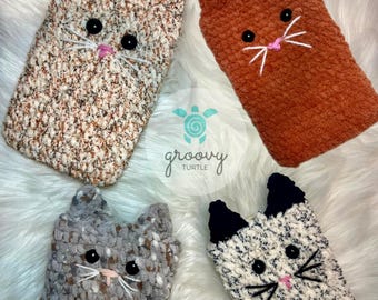 Cat Kindle Sleeve, e-reader sleeve, groovy turtle designs