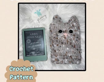 Crochet Cat Kindle Sleeve Pattern: US Terms (Digital Download)