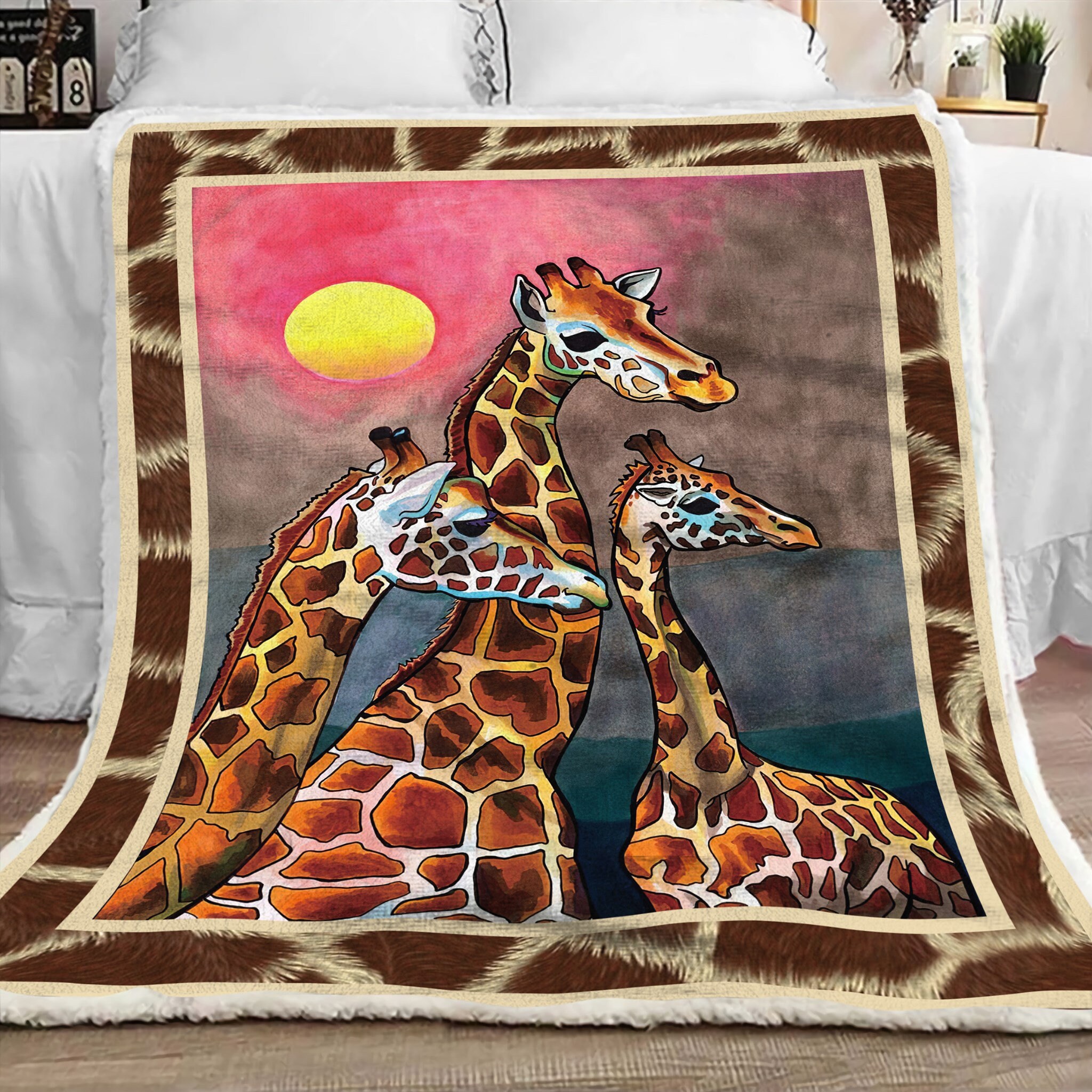 GIRAFFE GIRAFFE Blanket and Quilts Etsy