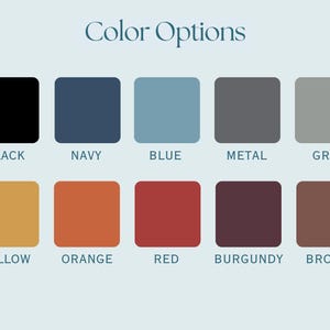 Color options for the cardholder with keychain zipper purse - Black, Red, Navy, Blue, Metal, Grey, Yellow, Orange, Red, Burgundy, Brown.