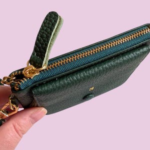 Personalisierte Leder Geldbörse: Schlüsselanhänger Kartenhalter & Armband (Monogramm verfügbar) Bild 10