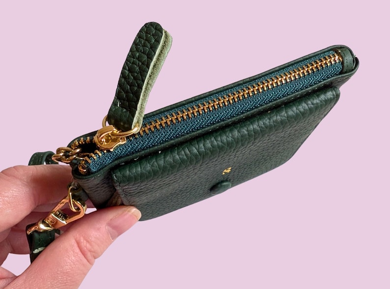 Personalisierte Leder Geldbörse: Schlüsselanhänger Kartenhalter & Armband (Monogramm verfügbar) Bild 10