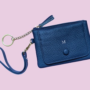 Personalisierte Leder Geldbörse: Schlüsselanhänger Kartenhalter & Armband (Monogramm verfügbar) Bild 1