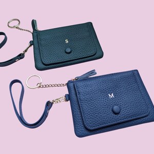 Personalisierte Leder Geldbörse: Schlüsselanhänger Kartenhalter & Armband (Monogramm verfügbar) Bild 6