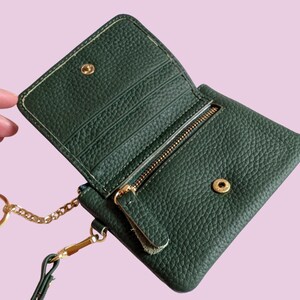Personalisierte Leder Geldbörse: Schlüsselanhänger Kartenhalter & Armband (Monogramm verfügbar) Bild 9