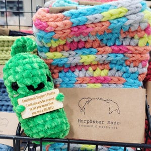 Crocheted Emotional Support Pickle