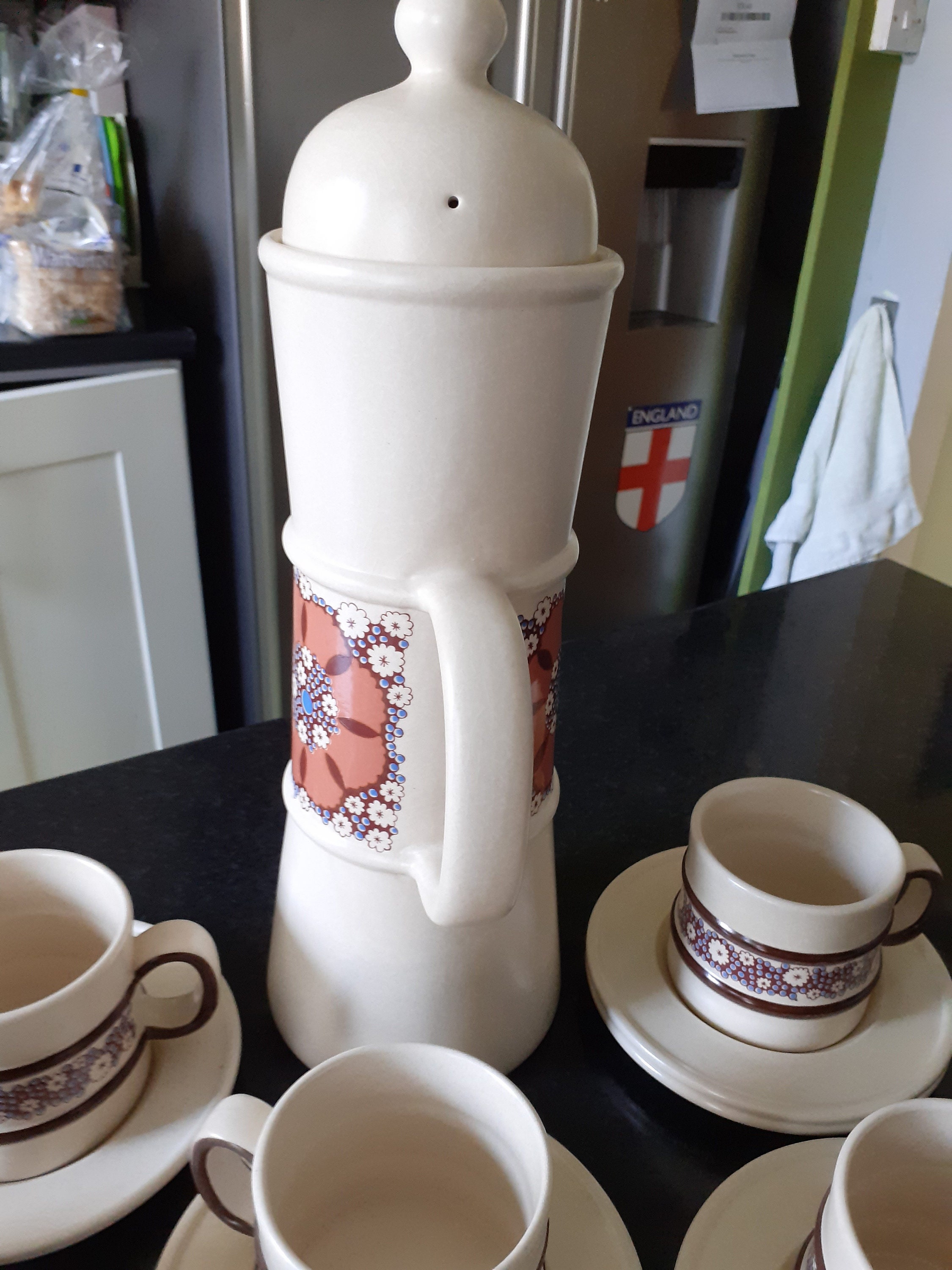 1970s Carlton ware Coffee set Etsy