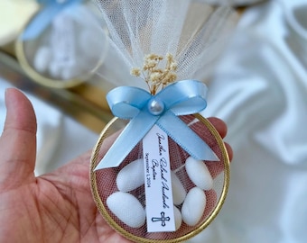 Custom Baptism mi bautizo Dragee Thank you Magnet Favors for guests , Baby Shower Magnet Favors, christening holly communion almond favors