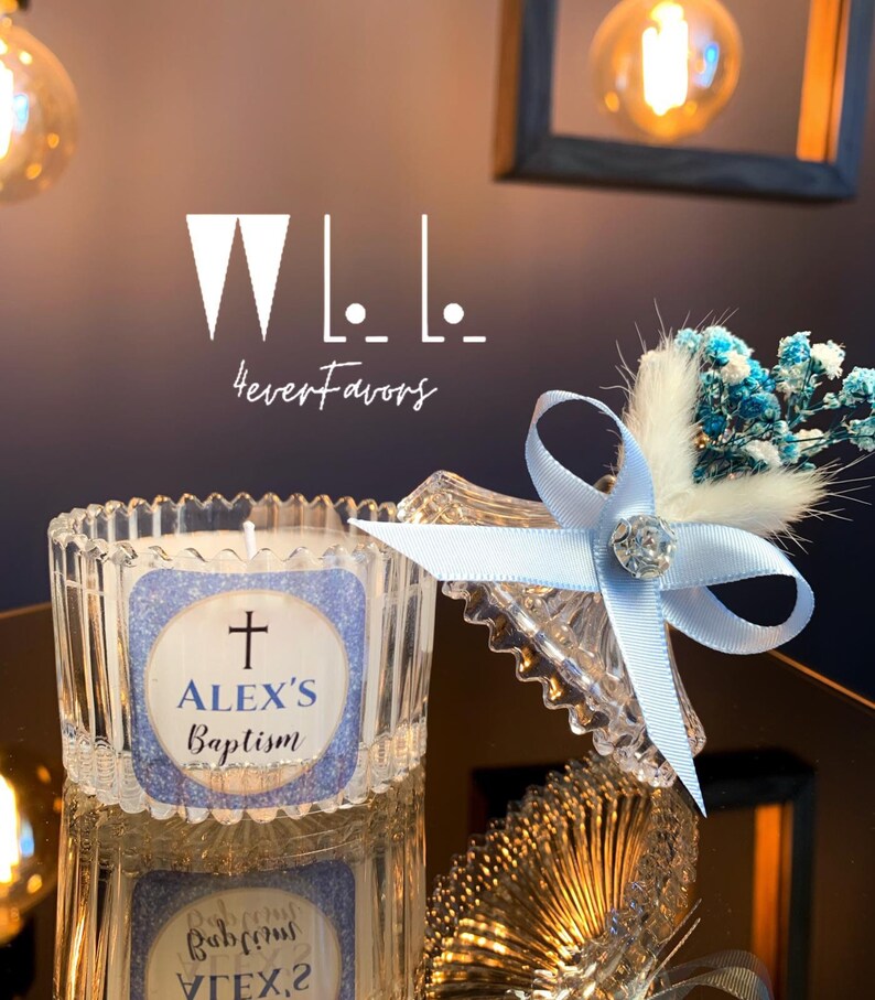 Luxury Baby Boy Shower Candle Favors Baptism Favors 1st Etsy