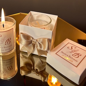 Shot Glass Candle Favor • Personalized Wedding Candle Favors • Wedding Favors for Guests • Baptism Favors • Thank You Gift • Bridal Shower