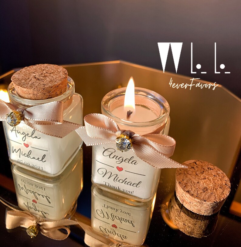 Designer Custom Thank You Candle Bulk Gifts for Guests Etsy