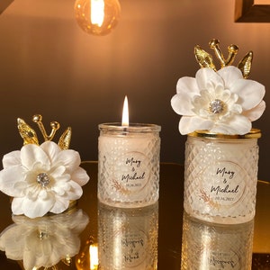 Personalized Wedding Candle Favors • Candle Favors • Wedding Favors for Guests • Baby Shower Favors • Baptism Favors • Thank You Favor