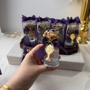 Walter Ribbon Personalized Baptism Favor Bottle: Holy Walter, Cross Tag & Ribbon - Etsy
