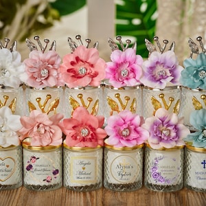 Quinceanera Favors for Guests, Personalized Bulk Candle Favors, Thank You Favors, 16 Sweet Birthday Return Gifts, Custom Candle Favors