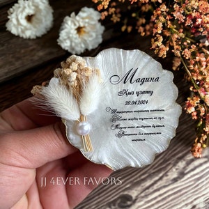Personalized 6 cm Epoxy Fridge Magnet Favor • Wedding Favors Magnets • Magnets for Wedding Favor • Engagement Gift • Flower Magnet for Guest