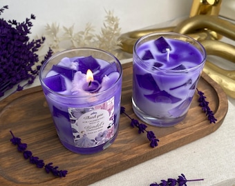 Personalized Lavender Candle Favors: Quinceañera, Wedding, Party Keepsakes