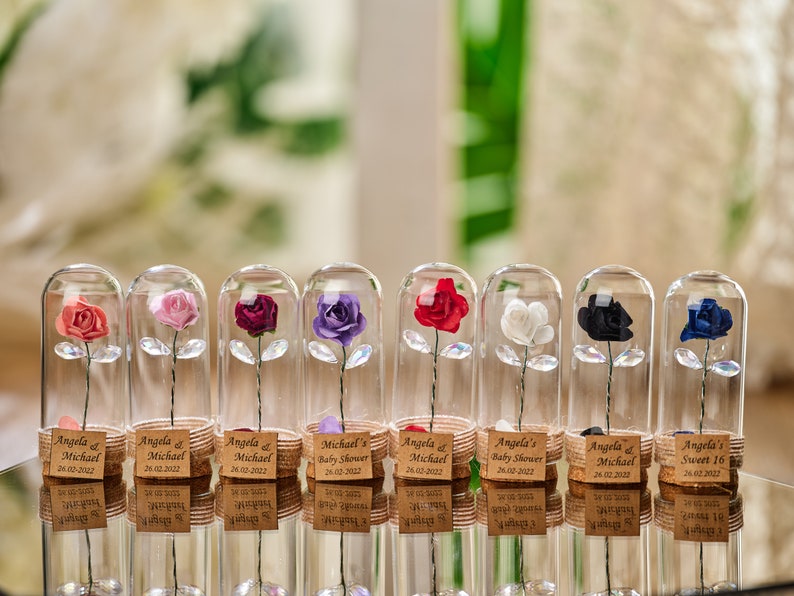 Red Rose Funeral Favors for Guests Etsy