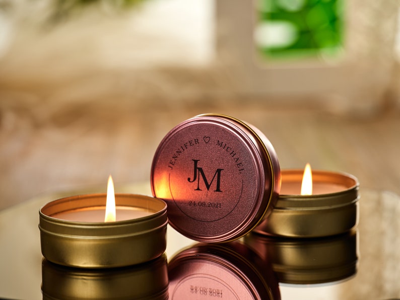 Wedding Favors for Guests • Tin Candle Favors • Wedding Favors ...