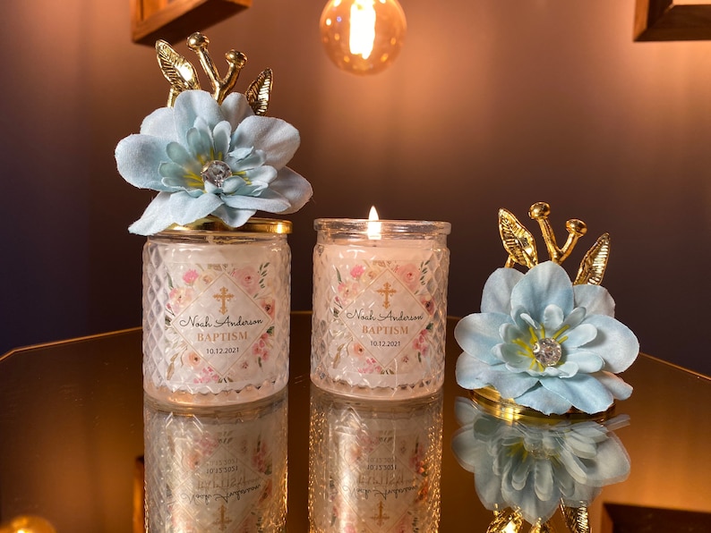 Personalised Wedding Candle Favors