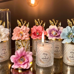 Personalised Wedding Candle Favors • Party Candle Favors • Gifts for Guests • Baptism Favors • Baby Shower Favors • Christening Favors