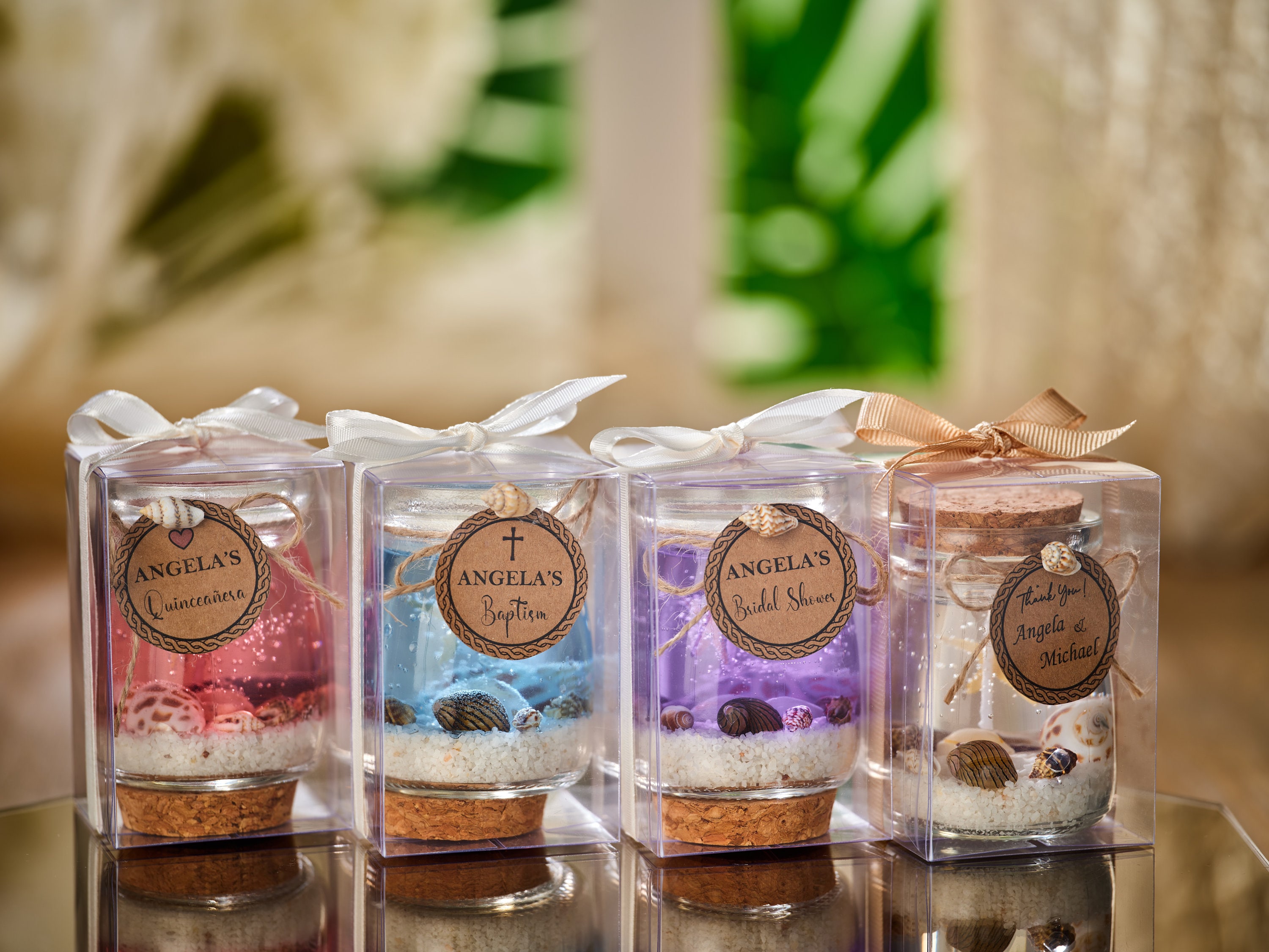 Pastel Seashell Gel Candle