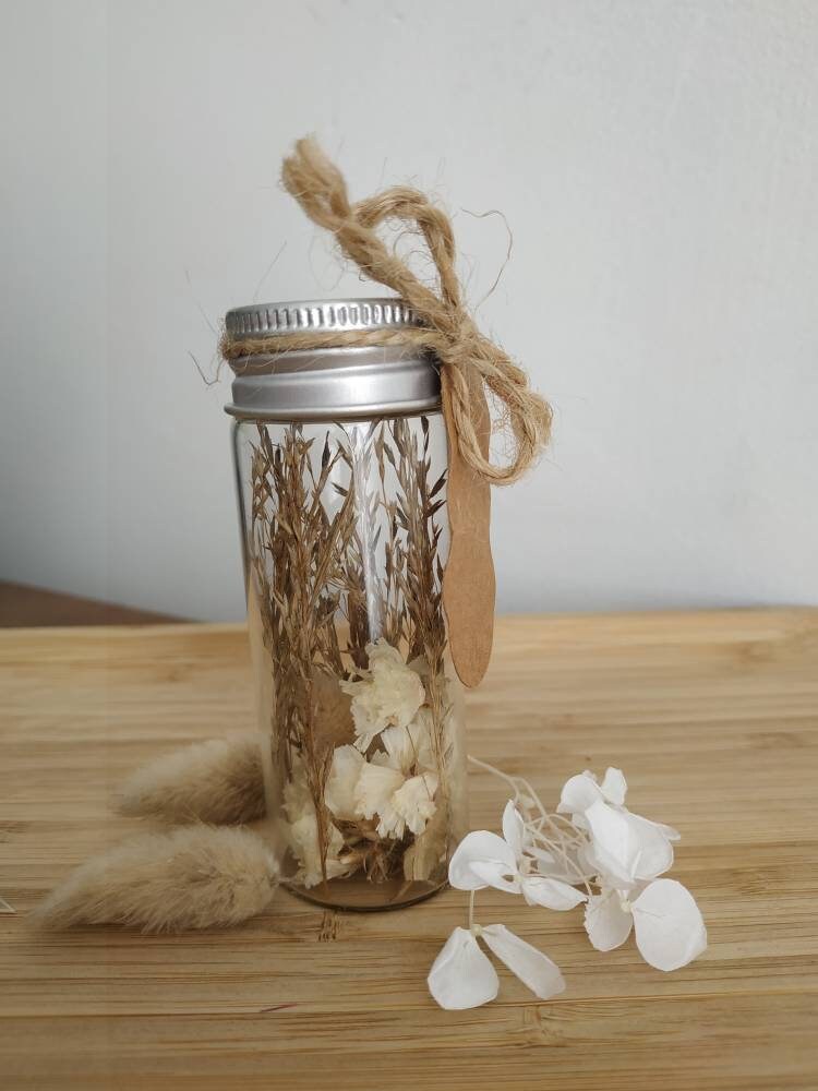 Tube Décoratif Fleurs Séchées