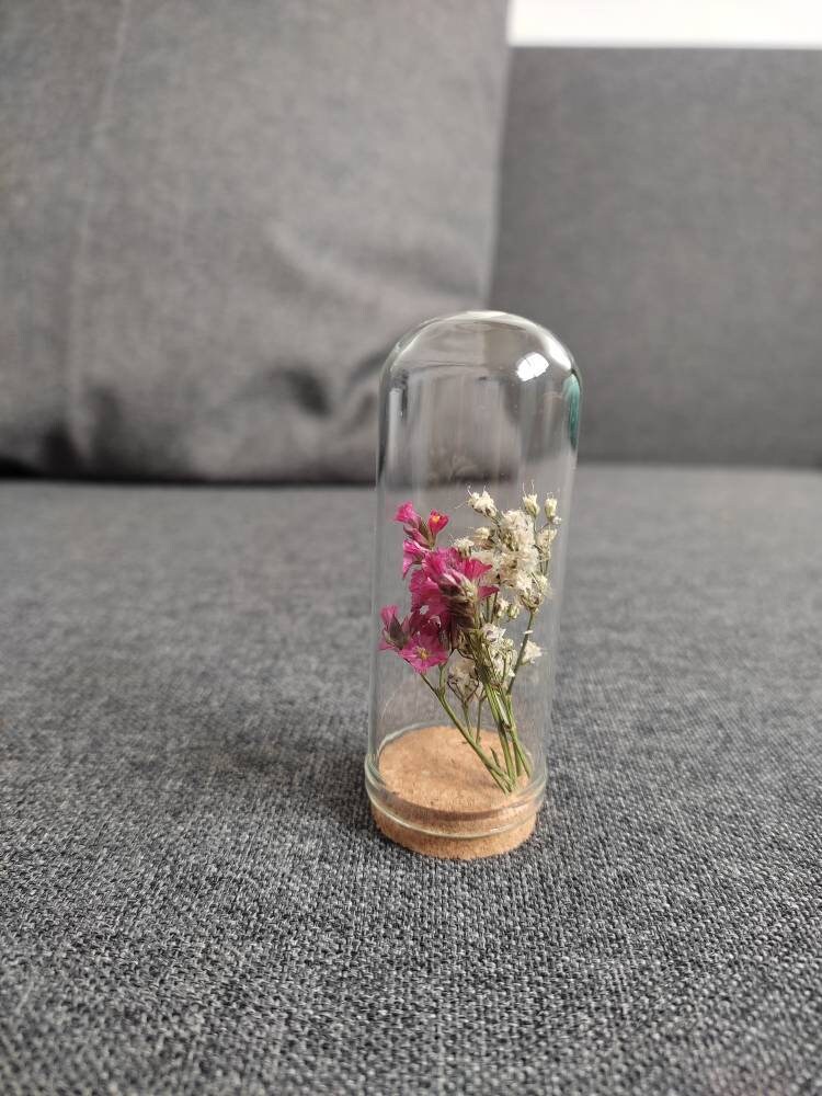 Petite Fiole Décorative Fleurs Séchées