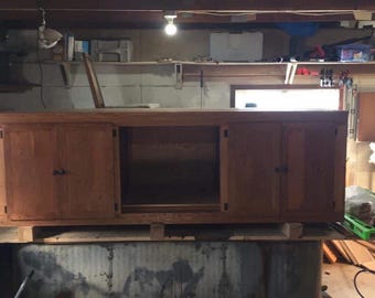 solid Oak entertainment center
