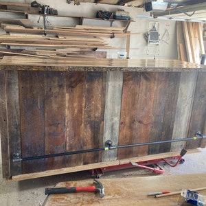 Indoor bar made out of Barn wood
