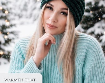 Easy Crochet Earwarmer Patterns PDF, Knit Look Twisted Ear Warmer Patterns, Simple Crochet Headband Patterns, Seasion Winter Autumn Fall,