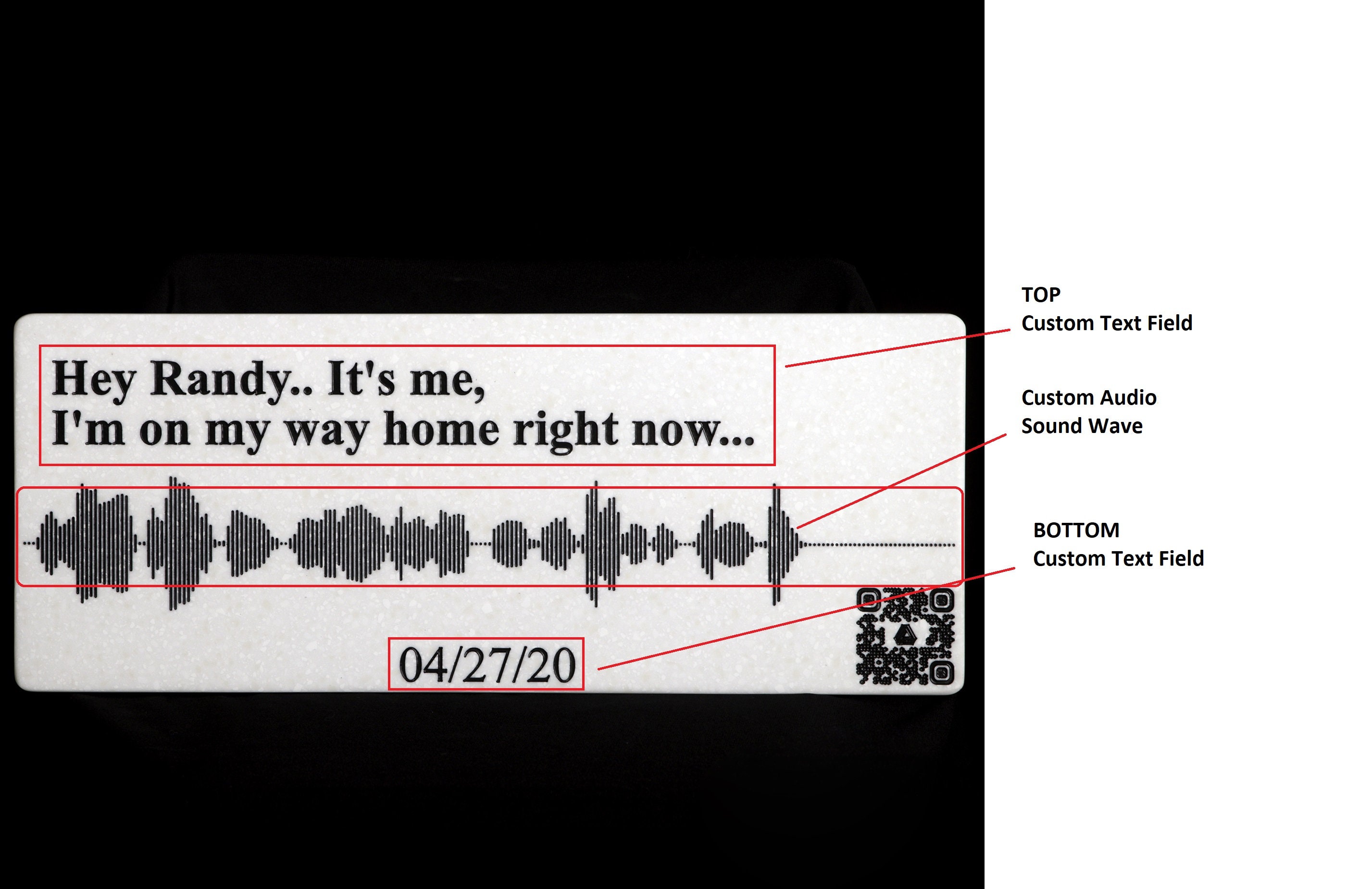 Sound Wave Print , QR Code , Audio Art , Personalized Sound Wave Art - Etsy