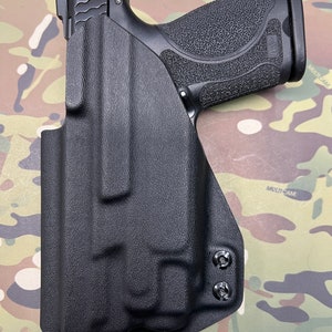 Kydex OWB Holster For M&P 2.0 Compact 4" With Streamlight TLR-8 - Right Hand, Belt Mount, Black