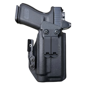 Black Kydex IWB CLAW Holster for Glock 19 Olight PL-3 Valkyrie