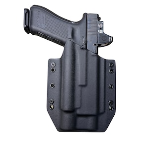 Black Kydex Holster for Glock 17 Olight PL-3R Valkyrie