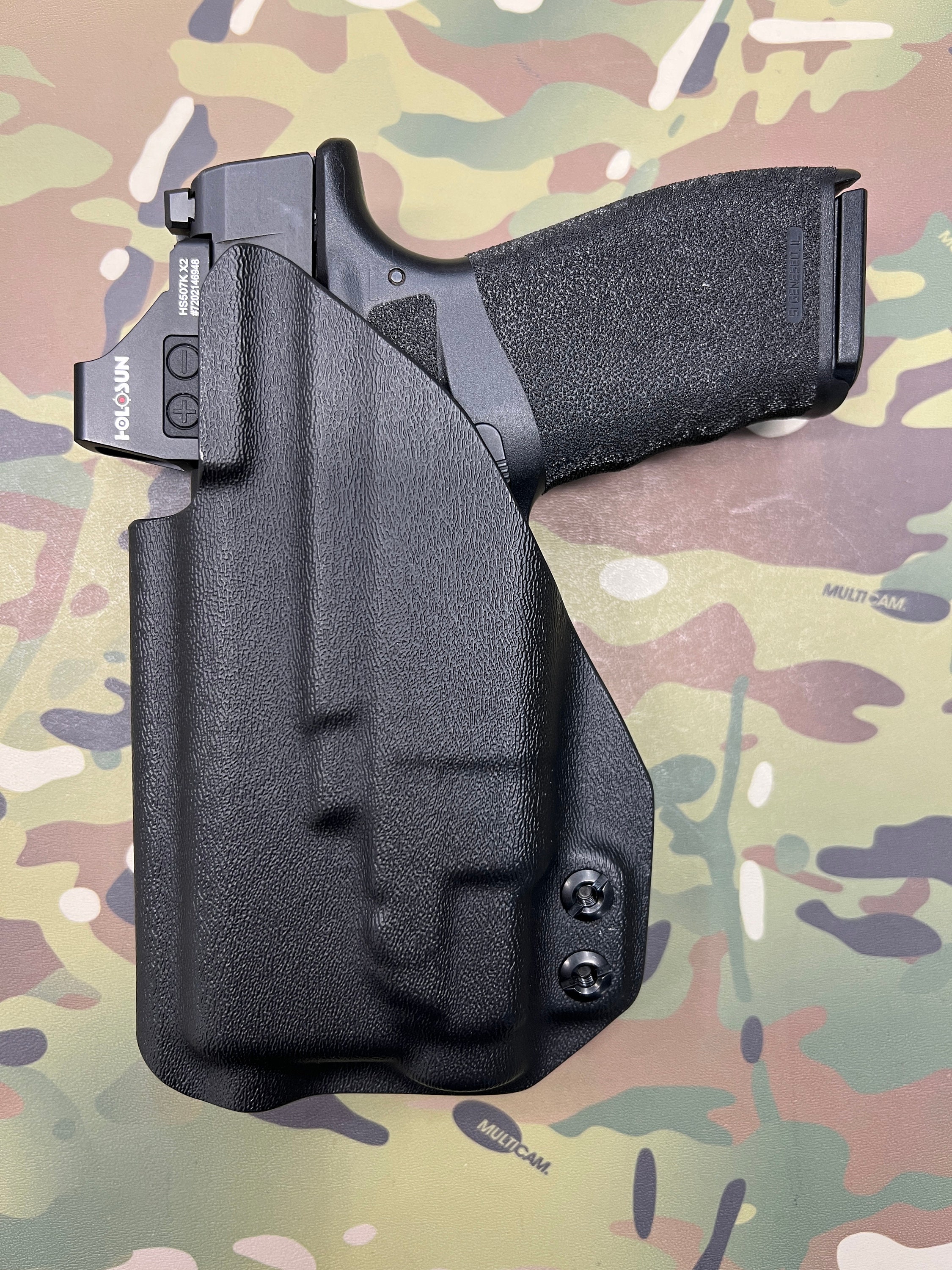 Black Kydex IWB Holster for Springfield Hellcat PRO Streamlight TLR-7 ...