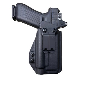 Black Kydex IWB Holster for Glock 47 Olight PL-3 Valkyrie