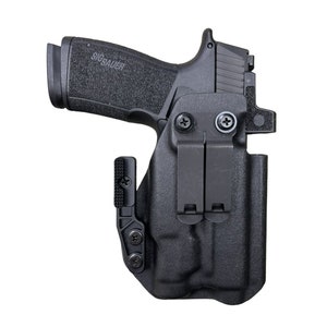 Black Kydex IWB Claw Holster: Sig Sauer P365 X MACRO, Streamlight TLR-7 sub 1913