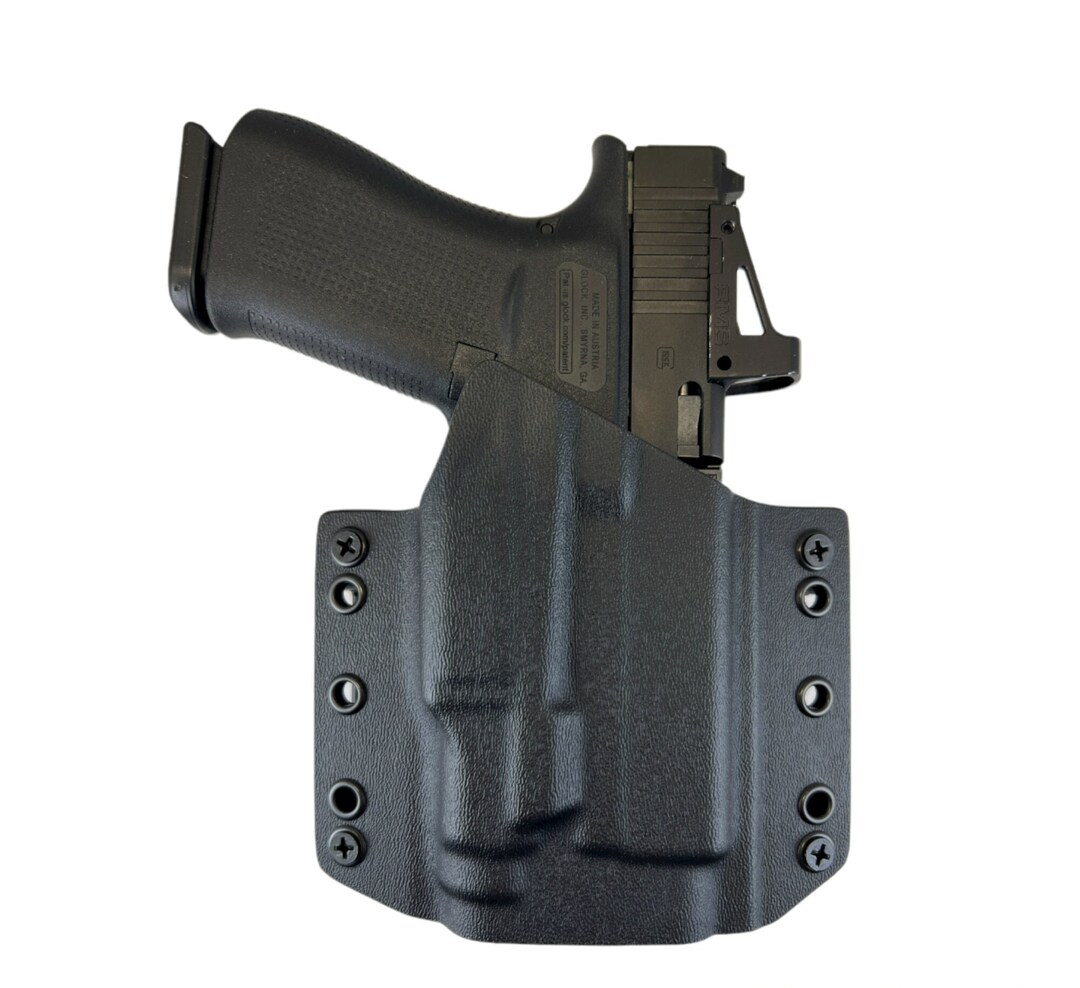Tactical Scorpion Gear LED Flashlight & Holster Combo – Fits Glock 43 And 43X, Polymer Black