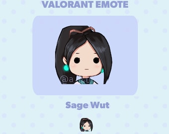 Valorant Sage Stare Twitch Emote (Digital Download)