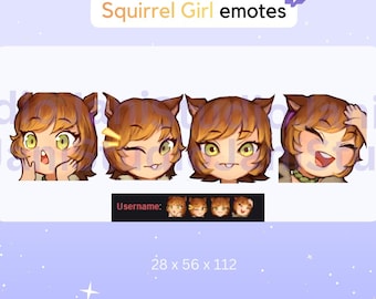 Squirrel Girl Emote set Marvel Rivals