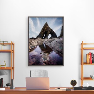 Blackchurch Rock, Devon Print, North Devon Sea Arch, Coastal Photography UK, Rock Arch, Printable Wall Art
